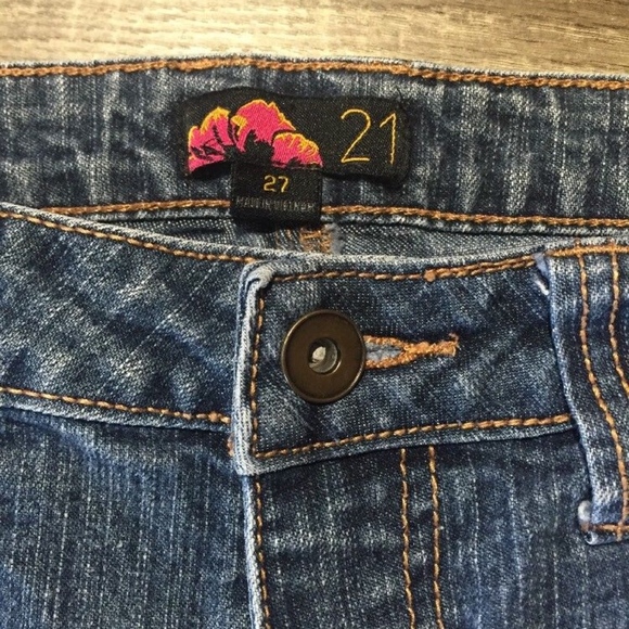 FOREVER 21 Cotton Blend Skinny Blue Jeans Womens - Picture 4 of 5